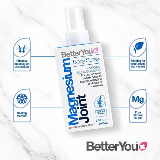 Better You Magnesium Joint Spray with Glucosamine for Joints 100ml