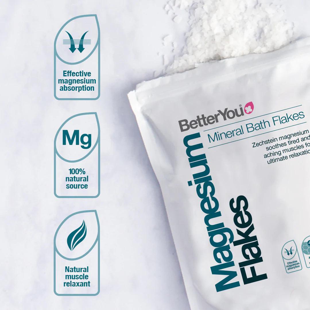 Better You Magnesium Mineral Bath Flakes For Muscles and Joints 1 KG