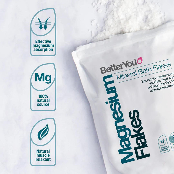 Better You Magnesium Mineral Bath Flakes For Muscles and Joints 250g