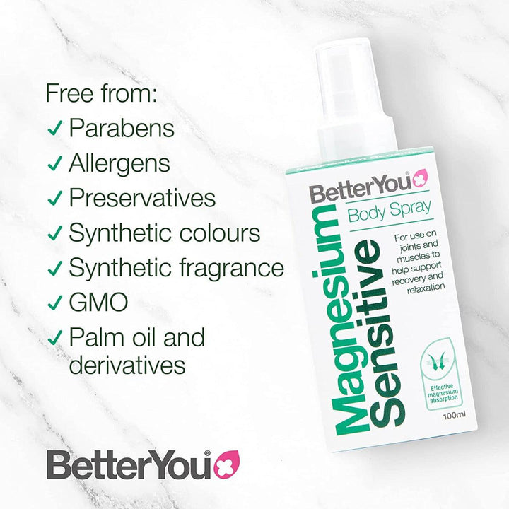 Better You Magnesium Sensitive Body Spray 100ml