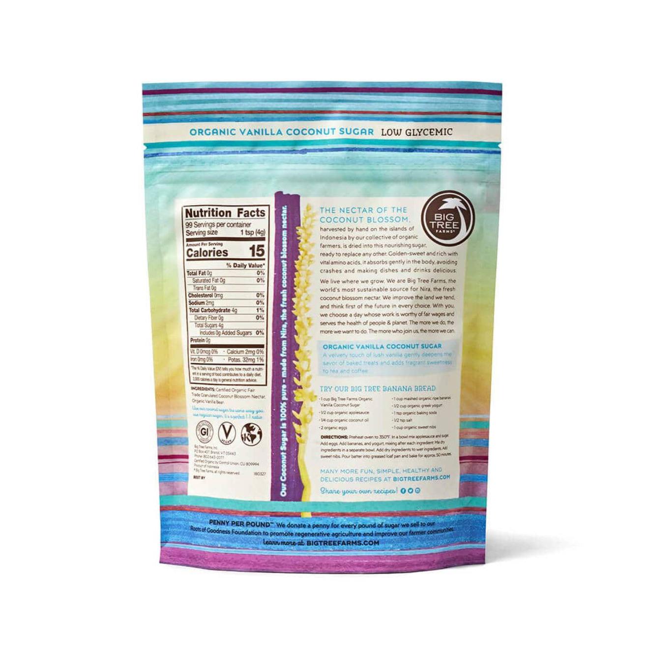 Big Tree Farms Organic Vanilla Coconut Sugar 396g