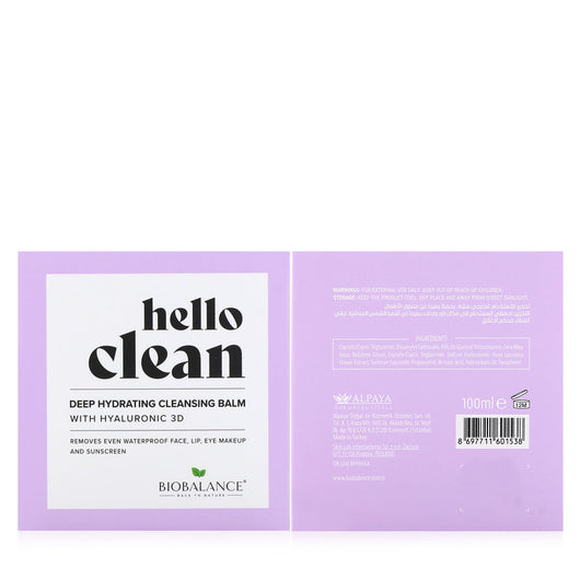 Bio Balance Hello Clean Cleansing Balm Brightening With Hyaluronic Acid 100ml