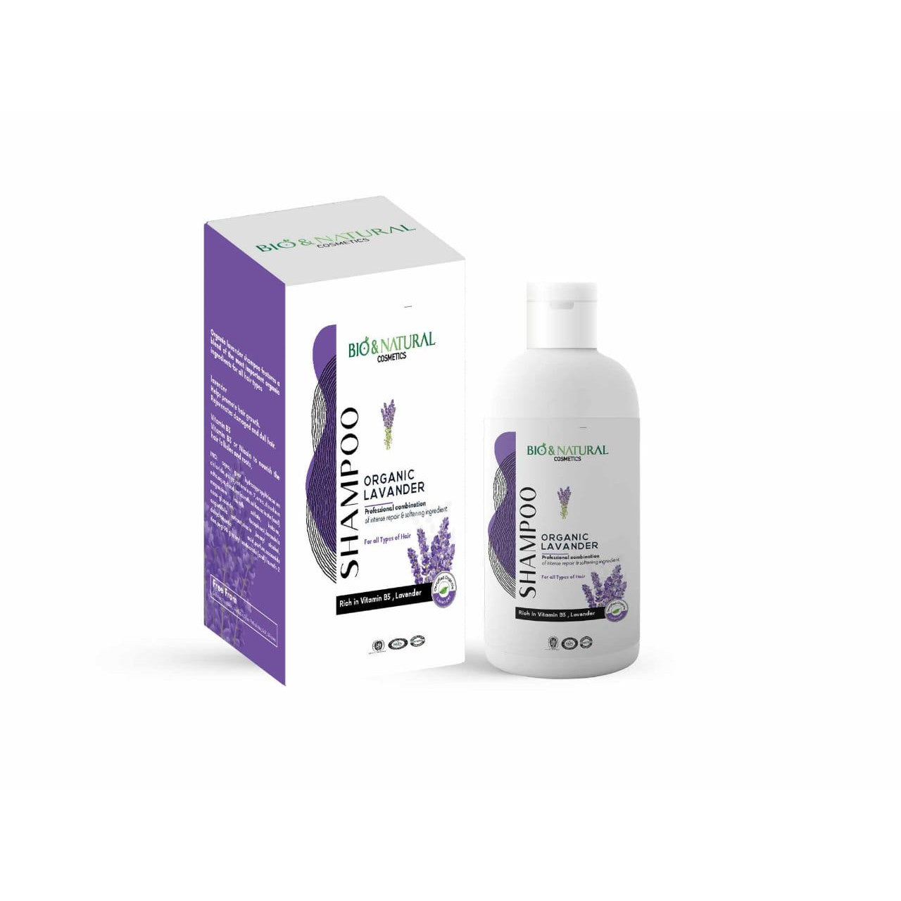 Bio & Natural Shampoo Organic Lavender for All Hair Types 400ml