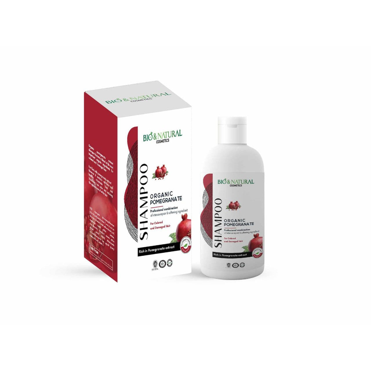 Bio & Natural Shampoo Organic Pomegranate for Color and Damaged Hair 400ml