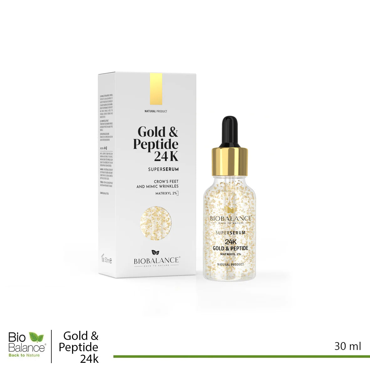 BioBalance 24K GOLD& PEPTIDE SERUM 30ml