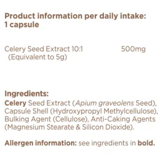 BioCare Celery Seed 30 Vegetable Capsules