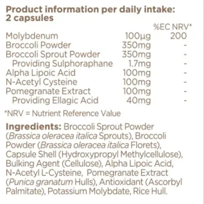 BioCare Cysteine Complex with N-Acetyl Cysteine, Alpha Lipoic Acid & Broccoli Sprout – 60 Vegetable Capsules