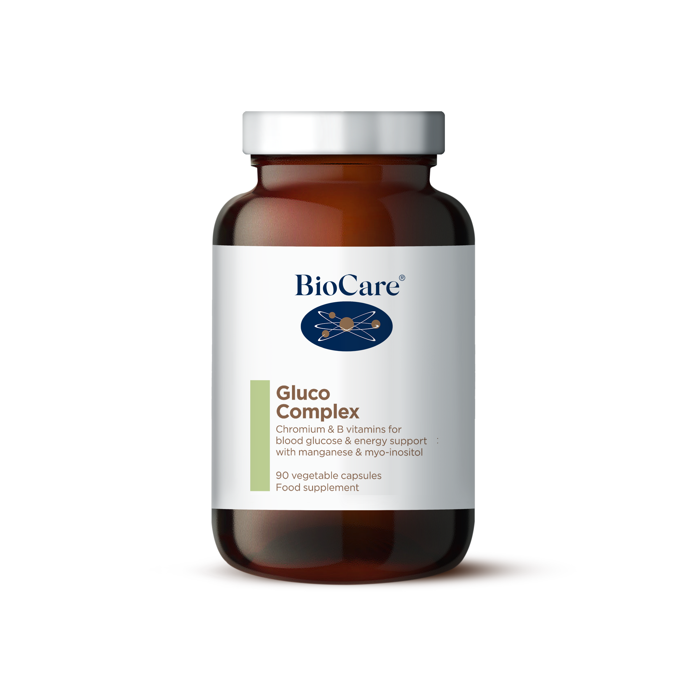 BioCare Gluco Complex with Chromium, B Vitamins, Manganese & myo-inositol 90 Capsules Vegan