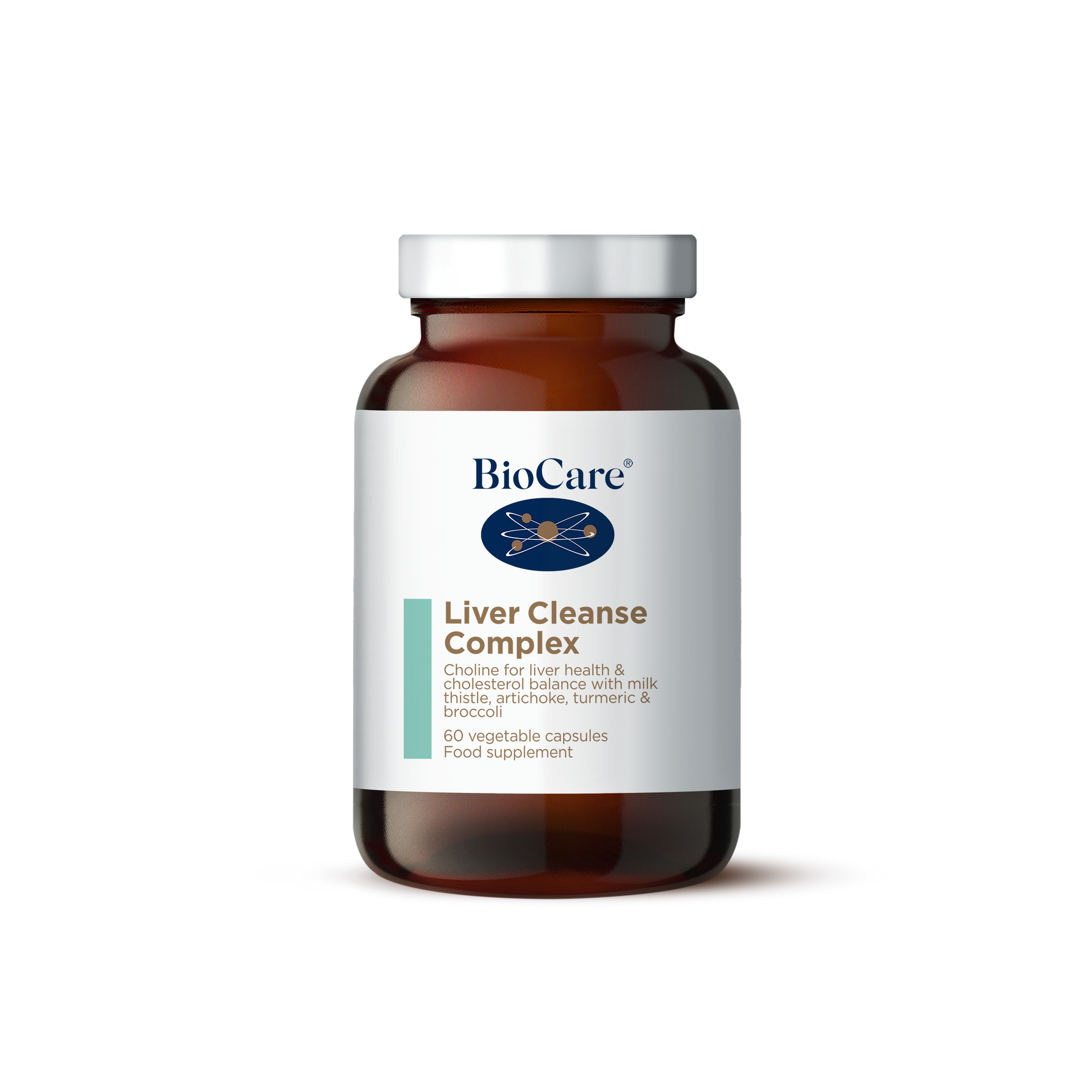 BioCare Liver Cleanse Complex with choline, milk thistle, artichoke, and turmeric 60 Vegetable Capsules