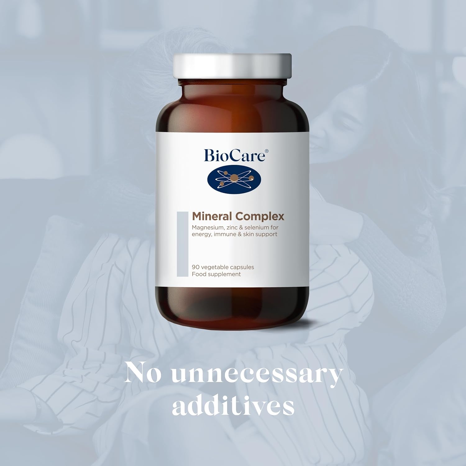 BioCare Mineral Complex Magnesium, Zinc & Selenium for Energy, Immune & Skin Support | Suitable for Vegetarians and Vegans - 90 Capsules