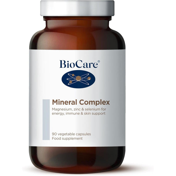 BioCare Mineral Complex Magnesium, Zinc & Selenium for Energy, Immune & Skin Support | Suitable for Vegetarians and Vegans - 90 Capsules