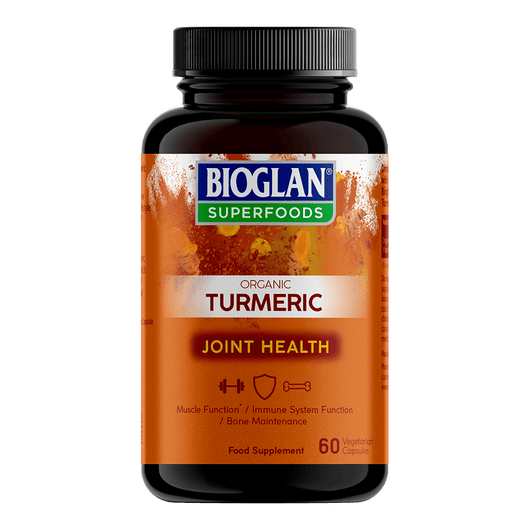 Bioglan Superfoods Organic Turmeric Capsules Joint Health 60 Vegetarian Capsules