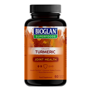 Bioglan Superfoods Organic Turmeric Capsules Joint Health 60 Vegetarian Capsules