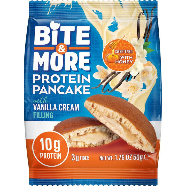 Bite & More Protein Pancake with Vanilla Cream Filling 10g Protein 50g