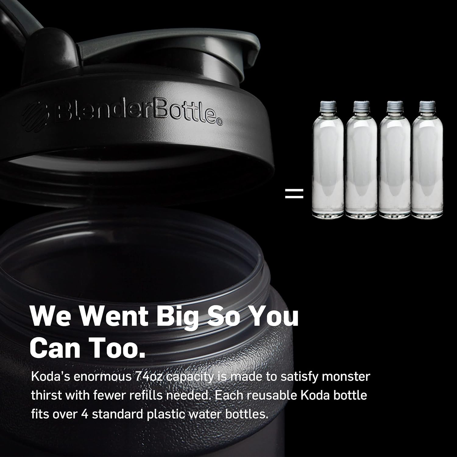 Blender Bottle Hydration Koda 2.2 Liter BPA and phthalate-free Ocean Blue