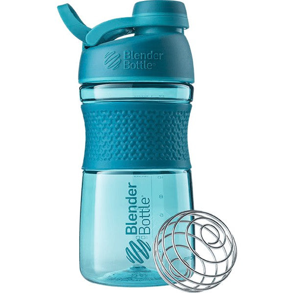 Blender Bottle Shaker SportMixer Teal 20oz 591 ml