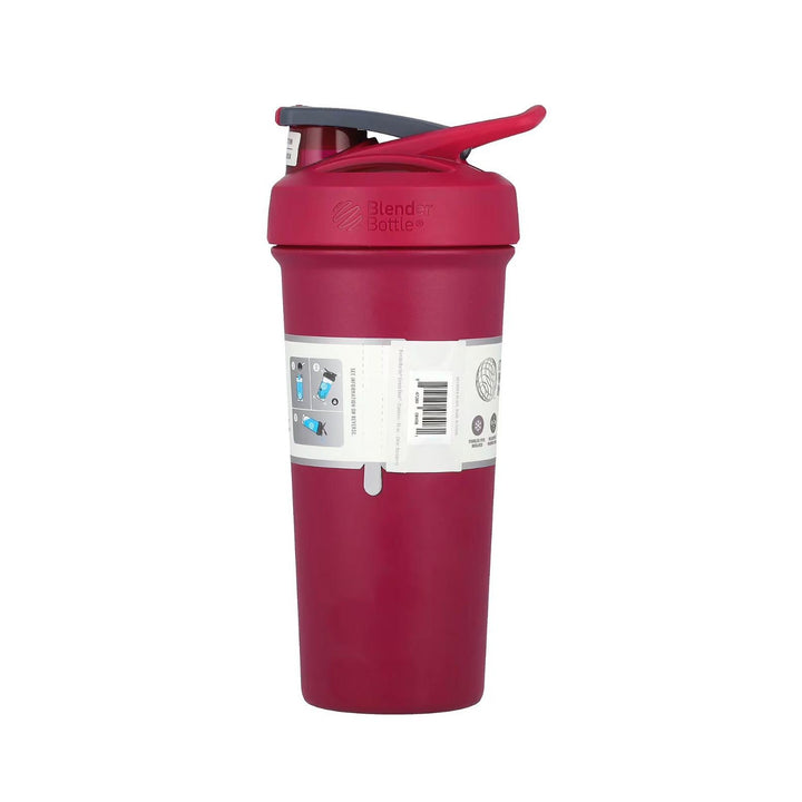 Blender Bottle, Strada Sleek™, Insulated Stainless Steel, Raspberry 740ml