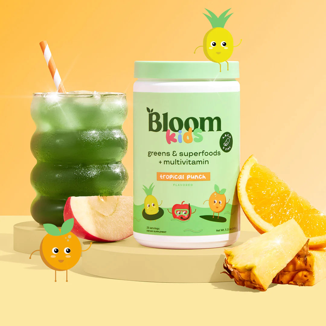 Bloom Nutrition Kids Greens and Superfoods Powder - Tropical Punch 121.75g