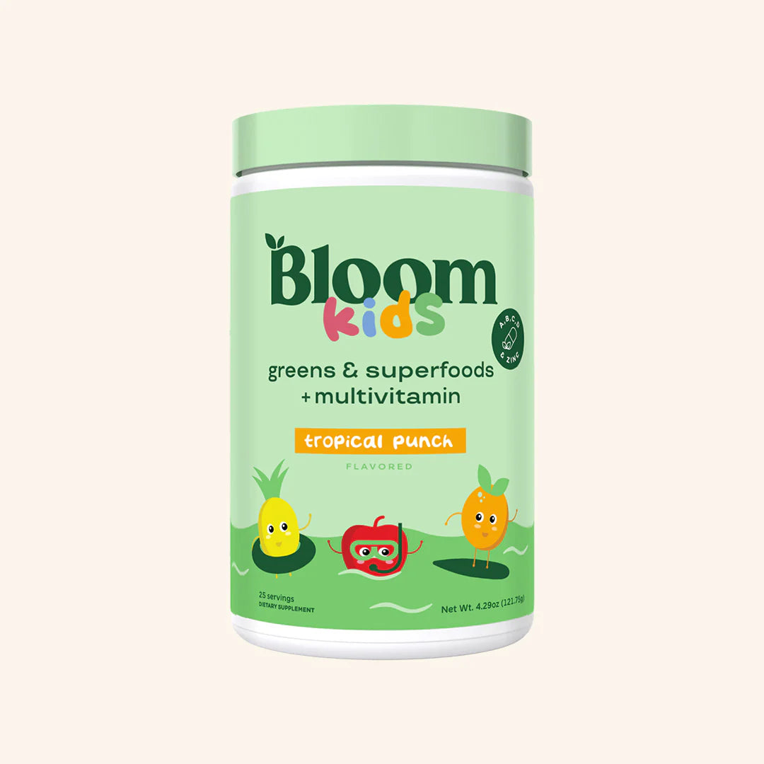 Bloom Nutrition Kids Greens and Superfoods Powder - Tropical Punch 121.75g