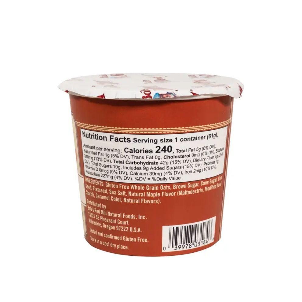 Bob's Red Mill Maple Brown Sugar Oatmeal Cup 61g