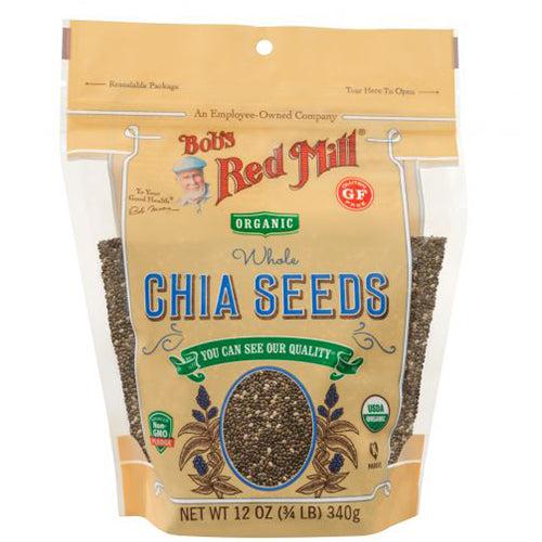Bob's Red Mill Organic Chia Seeds Gluten Free Vegan Non-GMO 340g