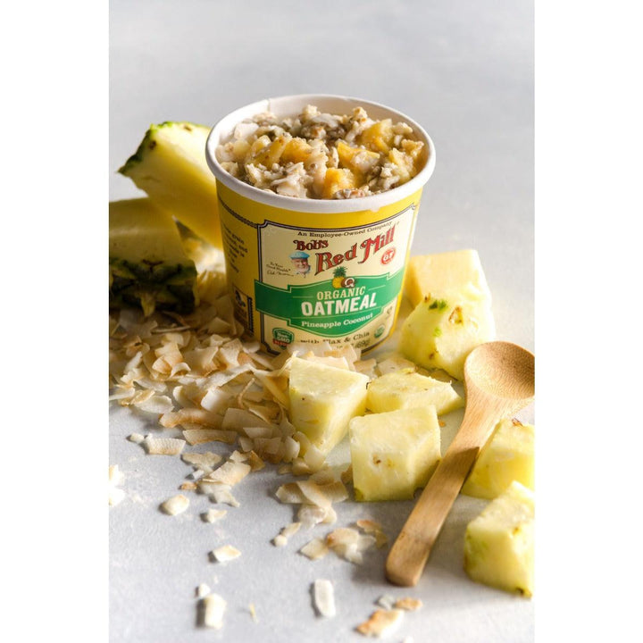 Bob's Red Mill Organic Pineapple Coconut Oatmeal Cup with Flax & Chia Gluten Free 70g