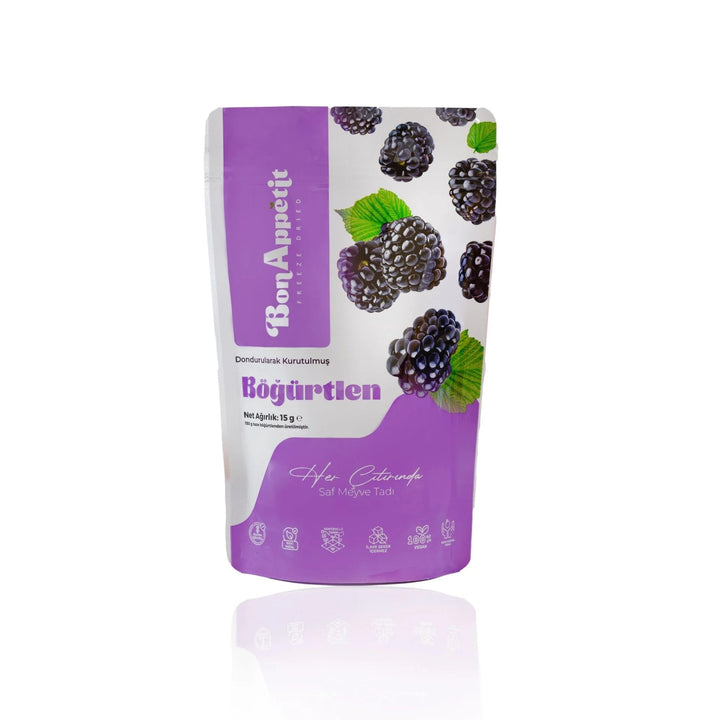 BonAppétit Freeze Dried Blackberry 100% Natural Gluten Free Vegan 15g