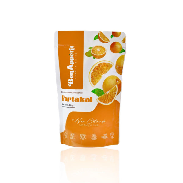 BonAppétit Freeze Dried Orange 100% Natural Gluten Free Vegan 20g