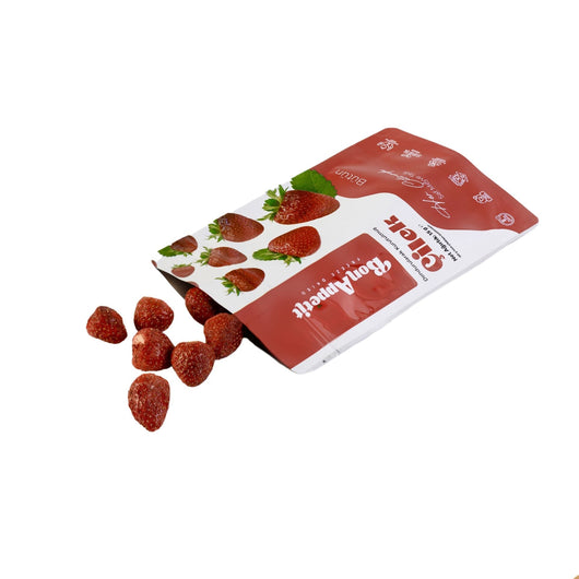 BonAppétit Freeze Dried Strawberry Pieces 100% Natural Gluten Free Vegan 15g