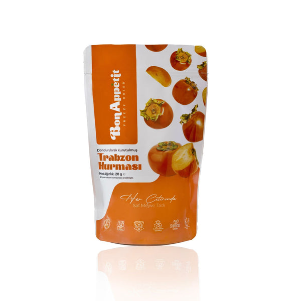 BonAppétit Freeze Dried Trabzon Persimmon 100% Natural Gluten Free Vegan 20g