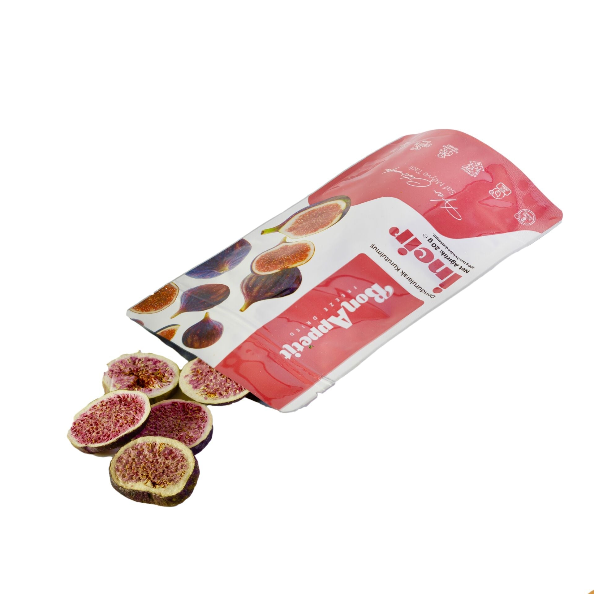 BonAppétit Freeze Dried Turkish Figs 100% Natural Gluten Free Vegan 20g
