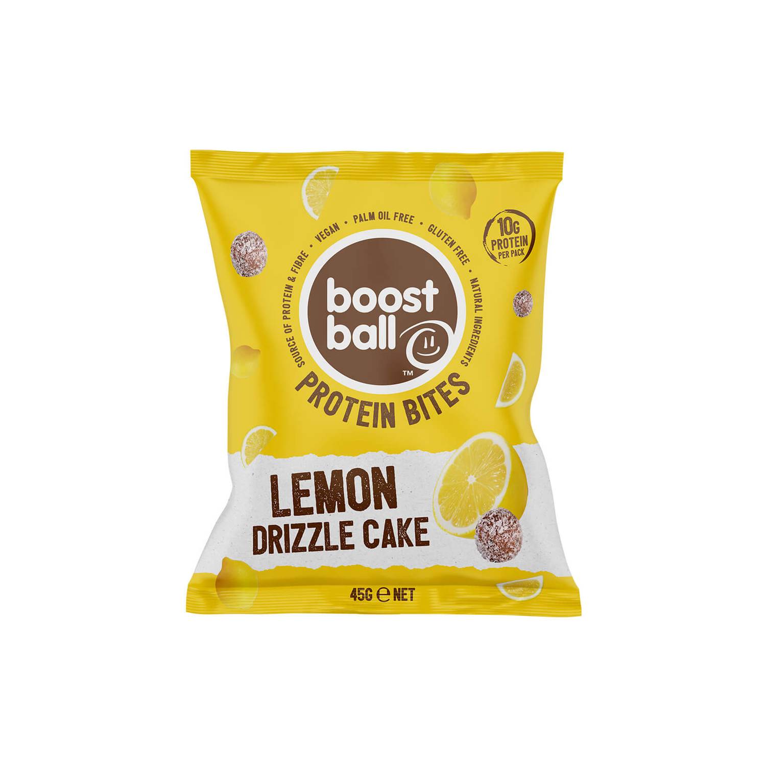 Boost Ball Protein Bites 10g Protein Lemon Drizzle Cake Bites Vegan 45g