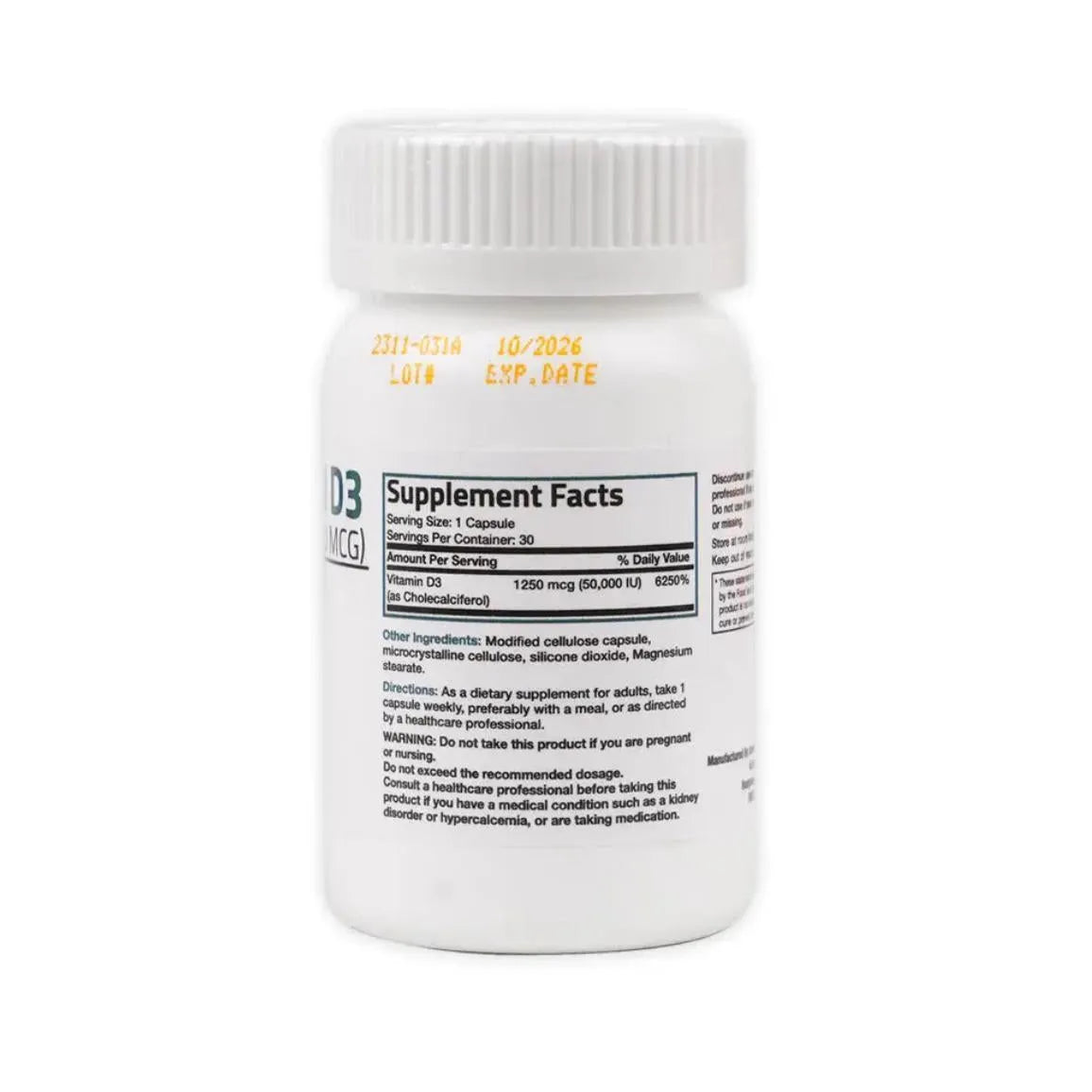 Bronson Vitamin D3 50000 IU 30capsules