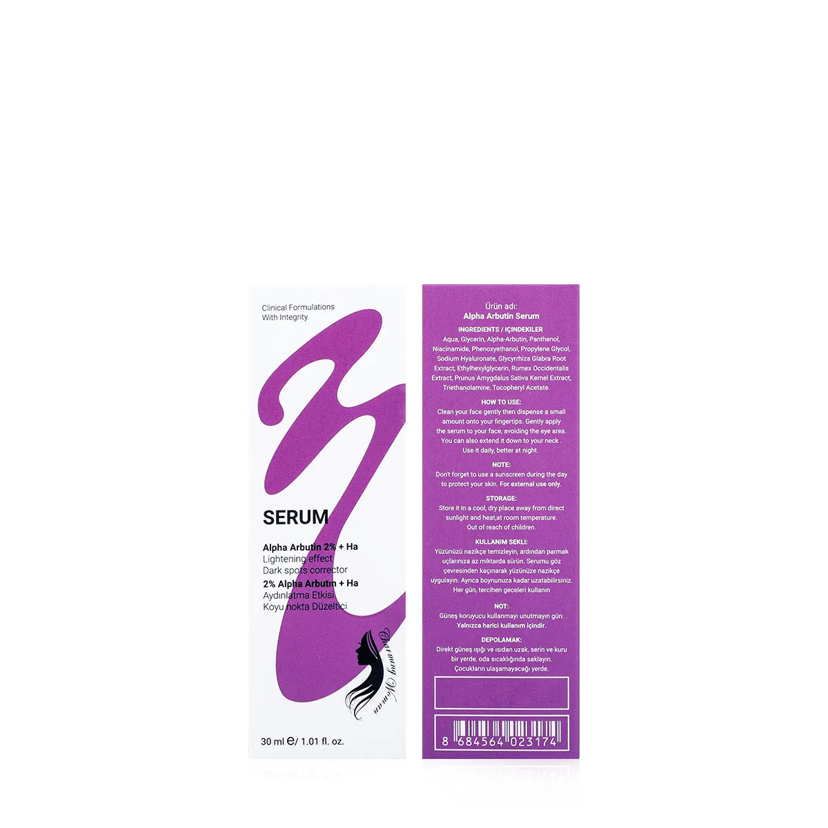 CHARMING WOMAN Alpha Arbutin 2% And HA Serum 30ml