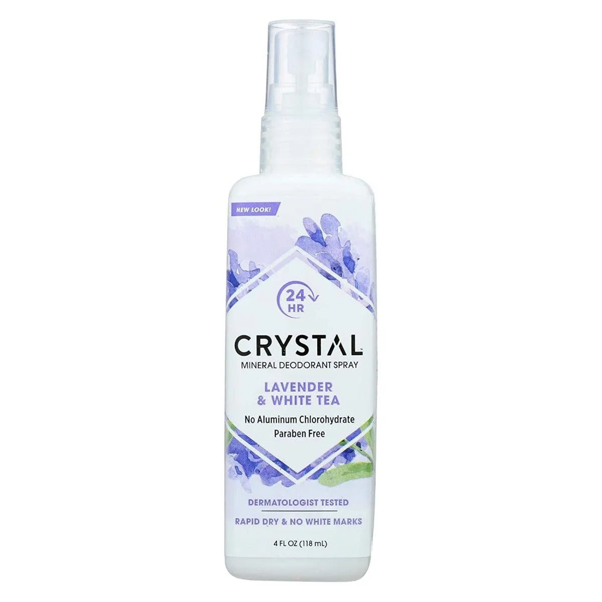 CRYSTAL, Mineral-Enriched Deodorant Spray, Lavender & White Tea, 4 fl oz (118 ml)