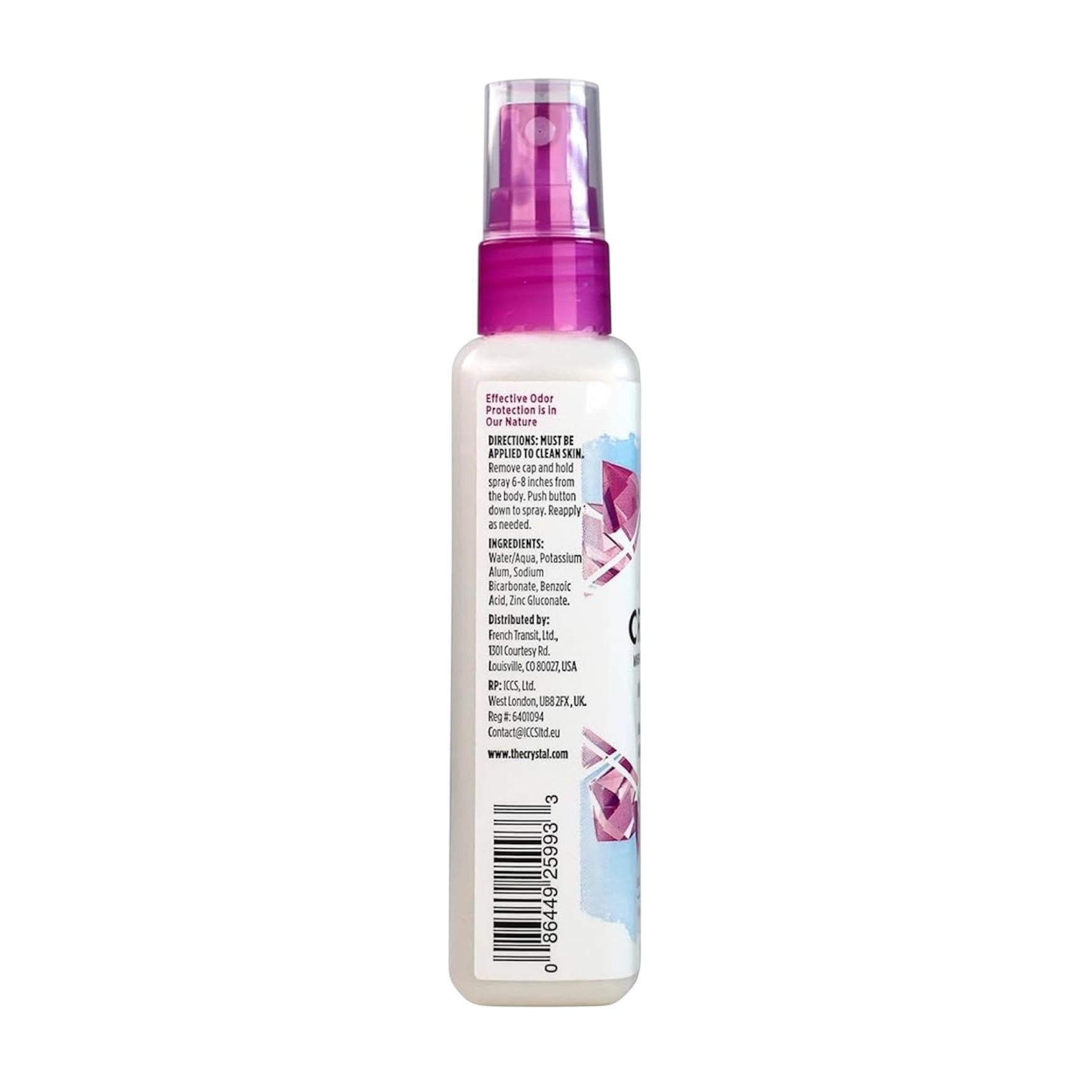 CRYSTAL, Mineral-Enriched Deodorant Spray, Unscented, 4 fl oz (118 ml)