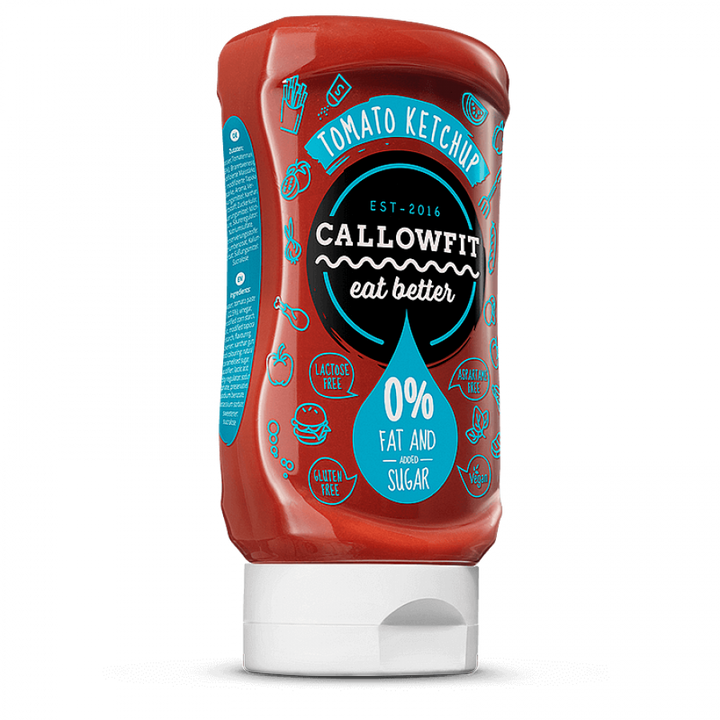 Callowfit Tomato Ketchup No Added Sugar No Fat Vegan 300ml