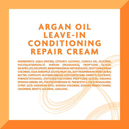 Cantu Argan Oil Leave-In Conditioning Repair Cream Sulfate Free 16 oz