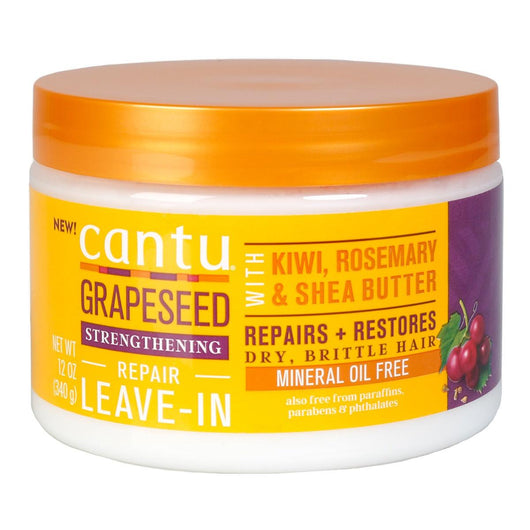 Cantu Grapeseed Strengthening Repair Leave In Cream With Shea Butter, Kiwi & Rosemary 12oz