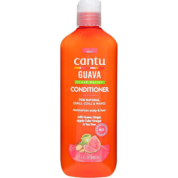 Cantu Guava Scalp Relief Conditioner, for Natural Curls With Guava, Ginger, Apple Cider Vinegar & Tea tree 400ml