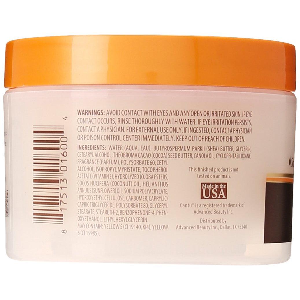 Cantu Shea Butter Softening Body Butter with Shea & Cocoa Butter and Vitamin E Sulfates Free 205g