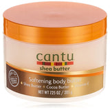 Cantu Shea Butter Softening Body Butter with Shea & Cocoa Butter and Vitamin E Sulfates Free 205g