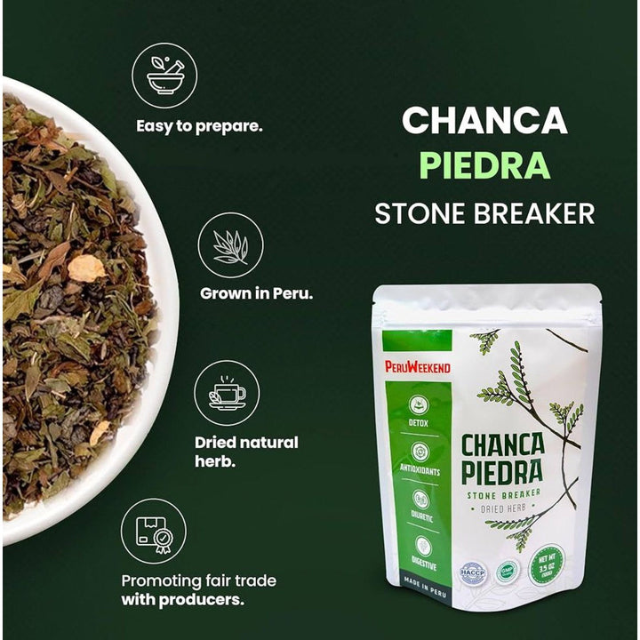 Chanca Piedra Natural Pure Dried Herb from Peru Stone Breaker 100 g