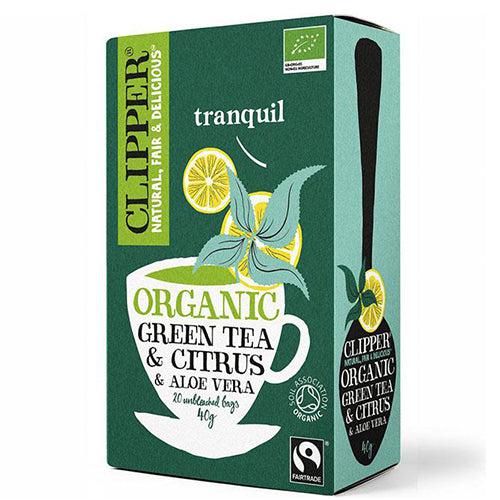 Clipper Organic Green tea & citrus & aloe vera 20 bags
