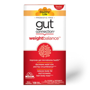 Country Life Gut Connection® Weight Balance Prebiotic Supplement Vegan and Gluten Free 120 Capsules