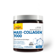 Country Life Maxi Collagen® 7000 High Potency Type 1 & 3 Grass Fed Bovine Collagen Powder 213g