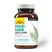 Country Life Maxi Hair Skin & Nails with 2000mcg Biotin Gluten Free 90 Tablet