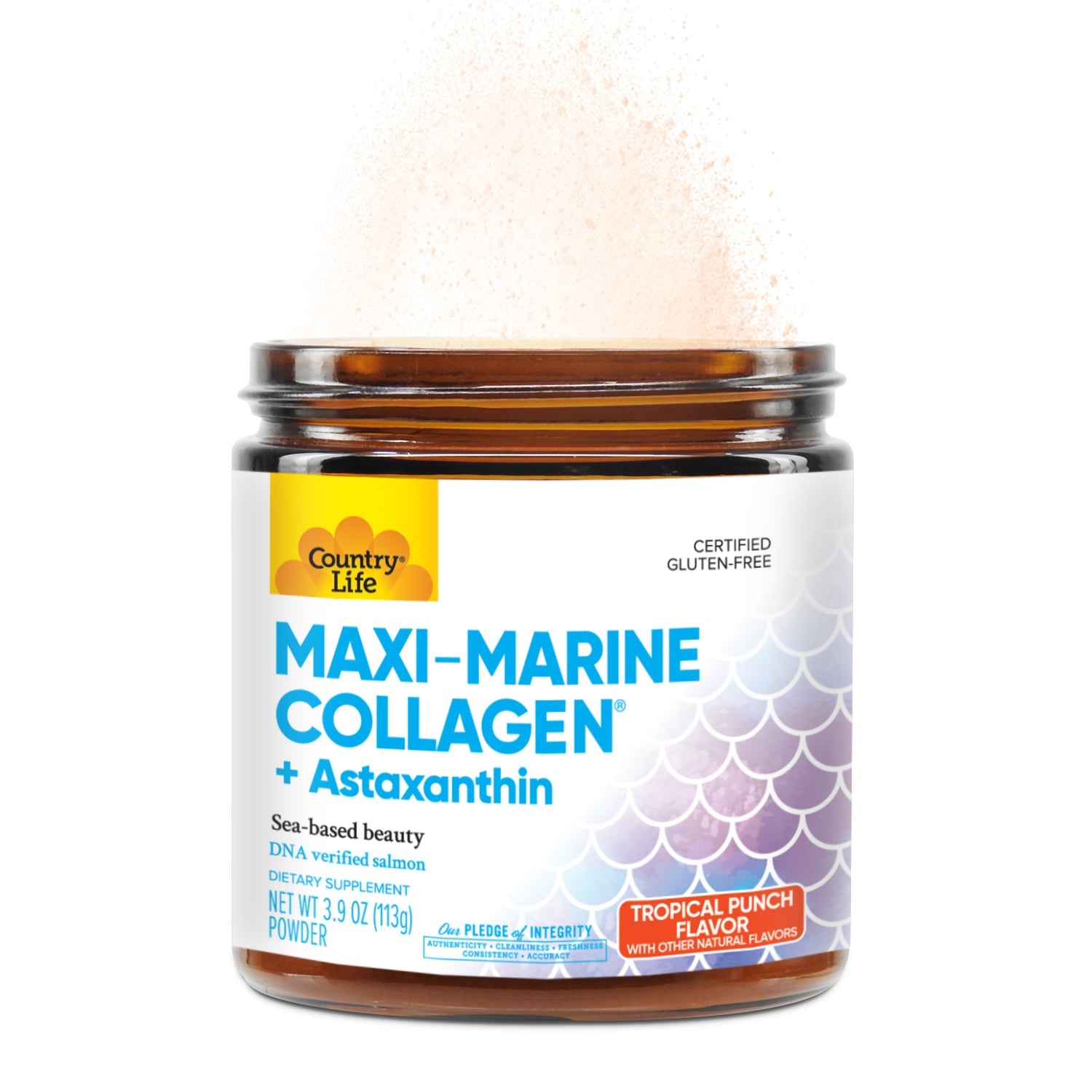 Country Life Maxi-Marine Collagen + Astaxanthin 113g