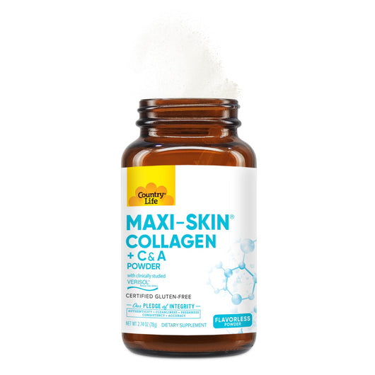 Country Life Maxi-Skin® Collagen + Vitamin C & A Powder 78g