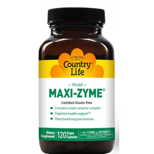 Country Life Maxi-Zyme Plant Based Digestive Enzymes 120 Vegetable Capsules